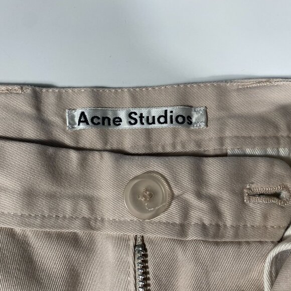 Acne Studios PSS18 Ishir Chino Shorts men's size IT50 / 33x9 - Picture 4 of 10